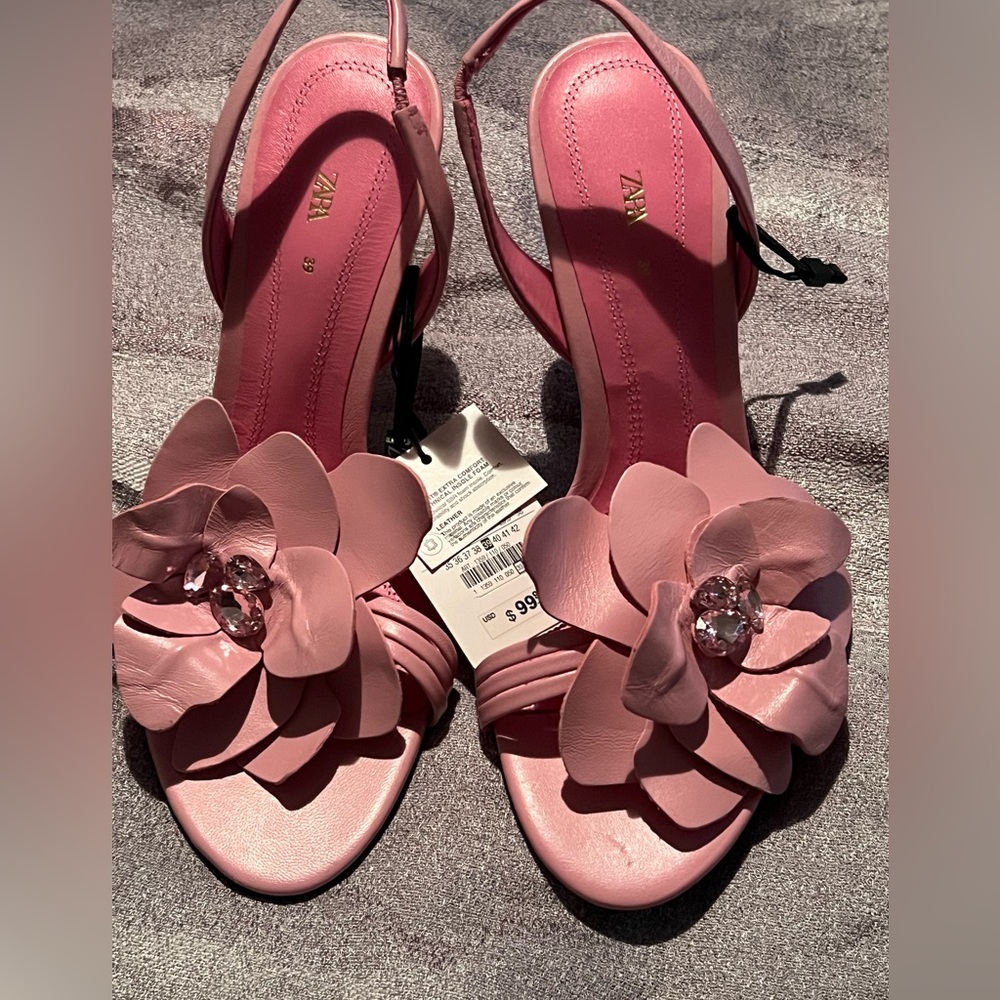 Brand new Zara Flower Heels